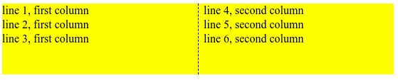 Text in zwei Spalten aufgeteilt.
